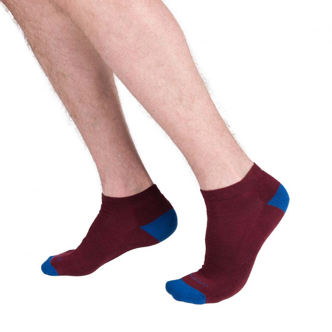 Burgundy Ankle Socks