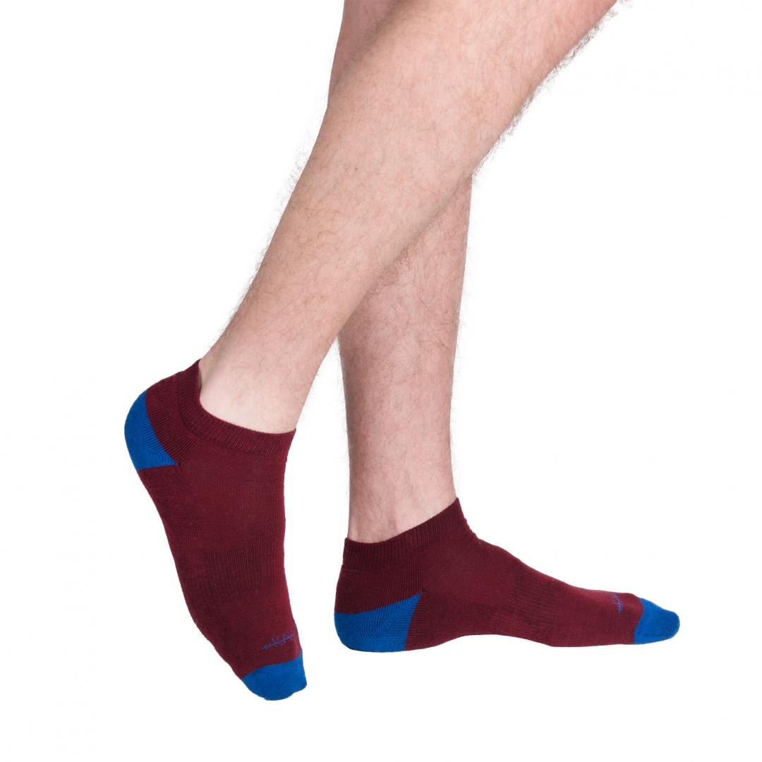 Burgundy Ankle Socks